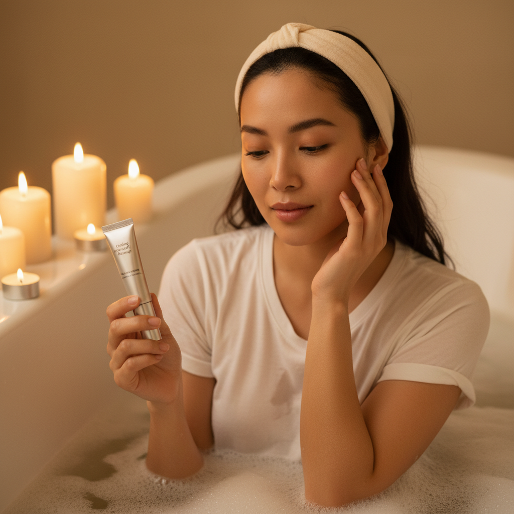 The Cooling Metal Tip Eye Serum Roller – Blue Tray